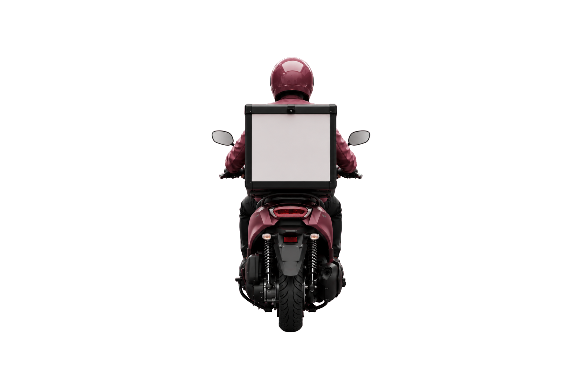 Adverti moped LED delivery box